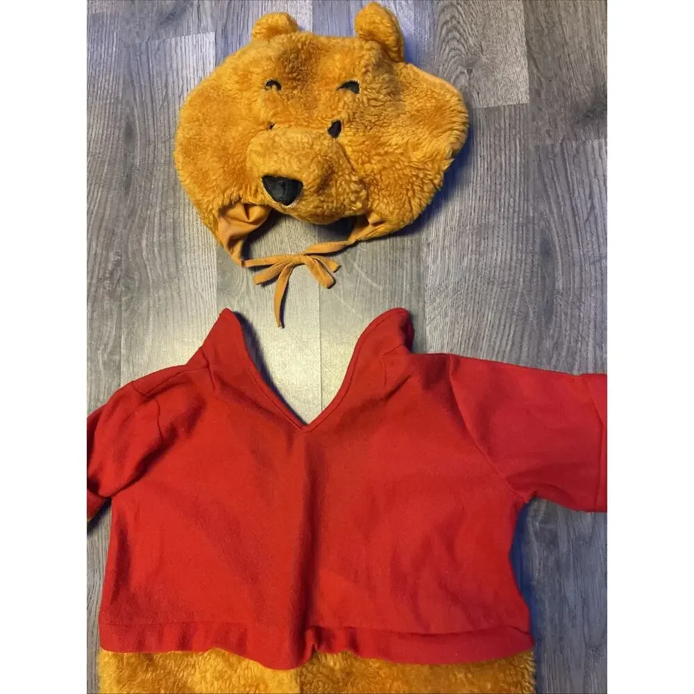 Vintage Disney Store Winnie The Pooh Costume 4-6 Years Cosplay Halloween Bear